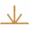 Ekena Millwork Saratoga Rough Sawn Timber Gable Bracket, Western Red Cedar, 108"W x 72"H x 2"D x 6"F, 16/12 Pitch GBW108X72X0206SAR00RWR - alternate 1